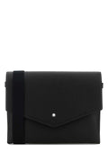 Montblanc Men Black Leather Companion Crossbody Bag