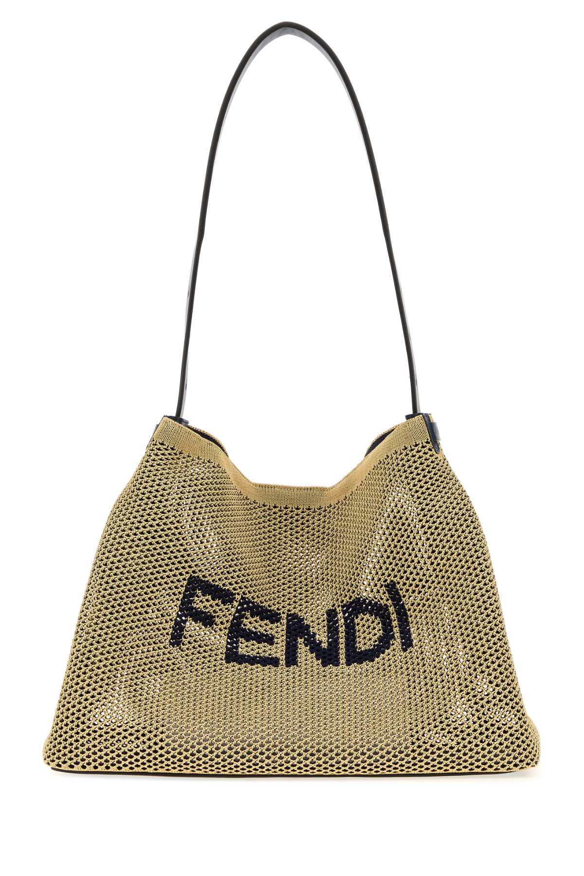 Fendi Men Raffia Large Hobo Soft Shopping Bag