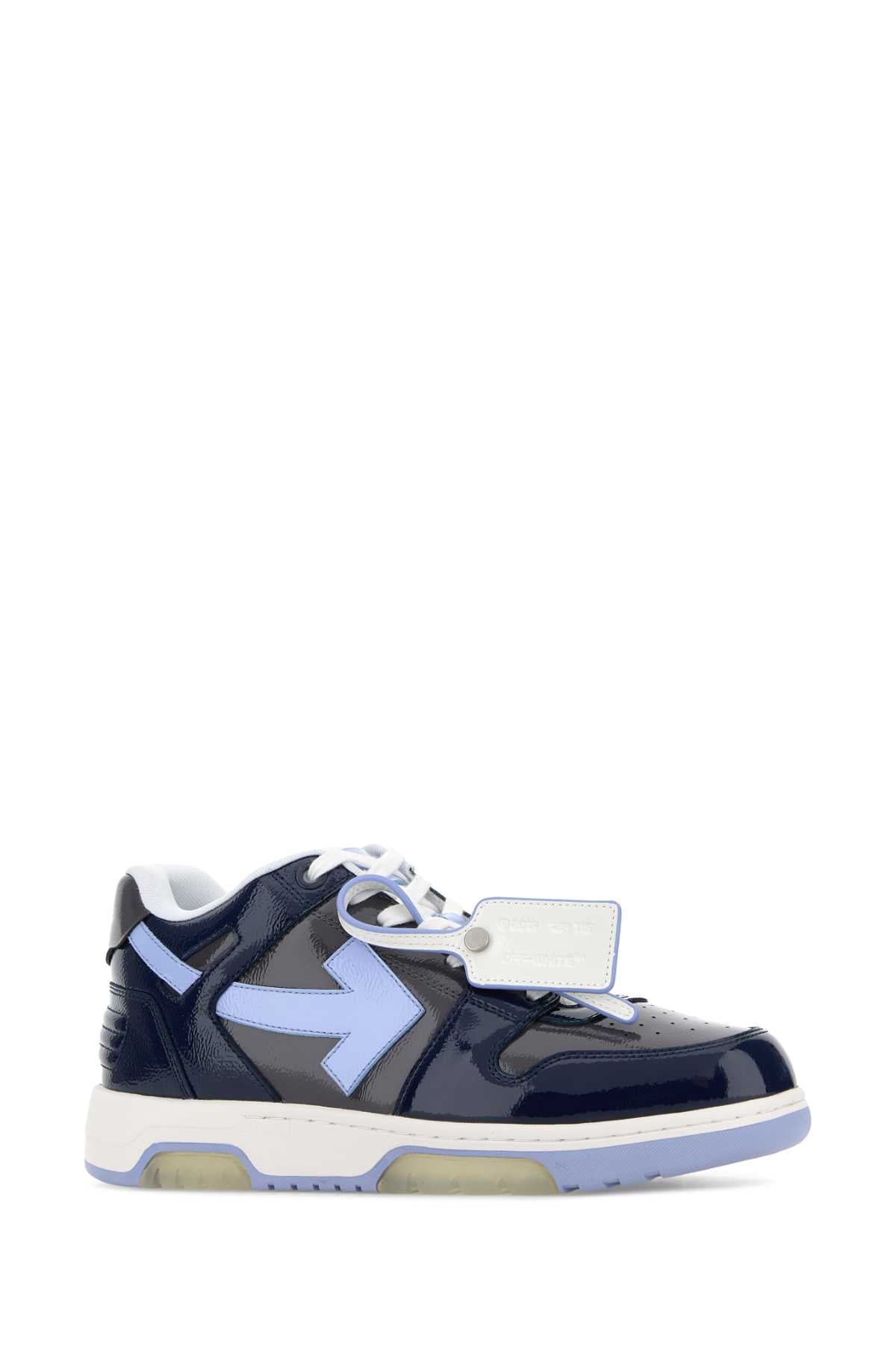 Off White Men Two-Tone Leather Out Of Office Sneakers