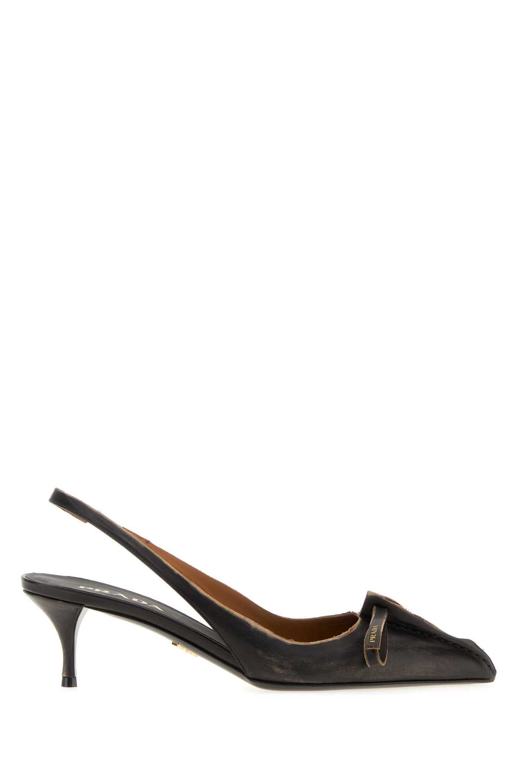 Prada Women Black Leather Pumps
