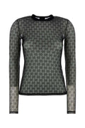 Gucci Women Black Mesh Top