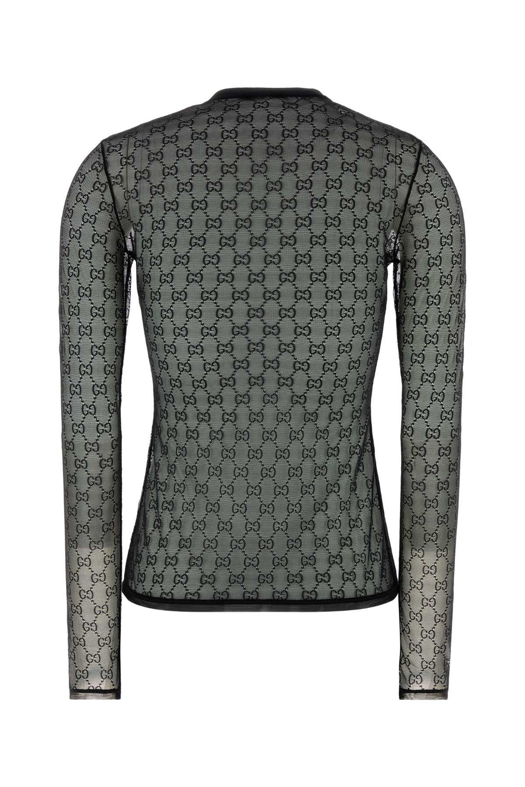 Gucci Women Black Mesh Top