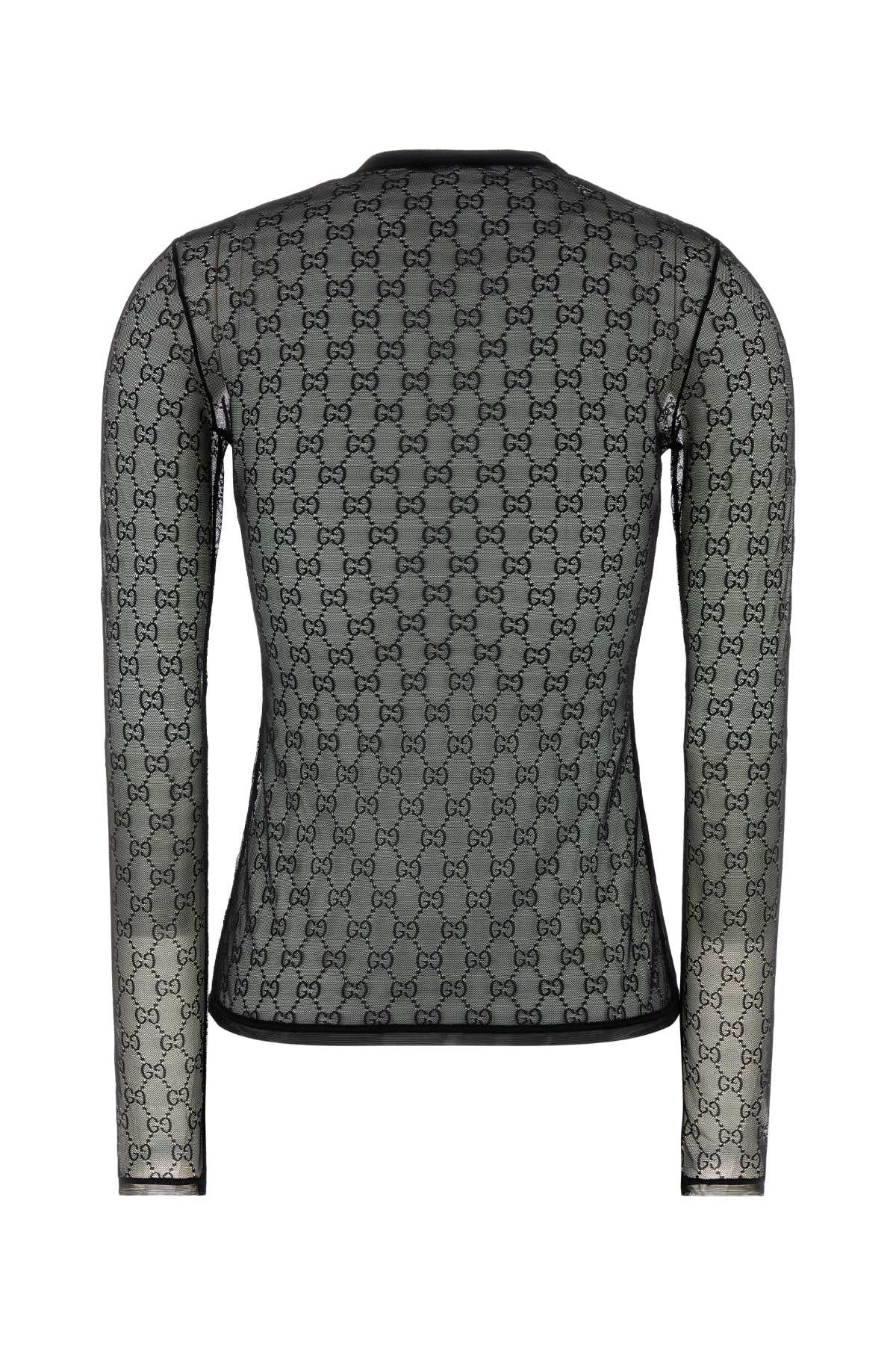 Gucci Women Black Mesh Top