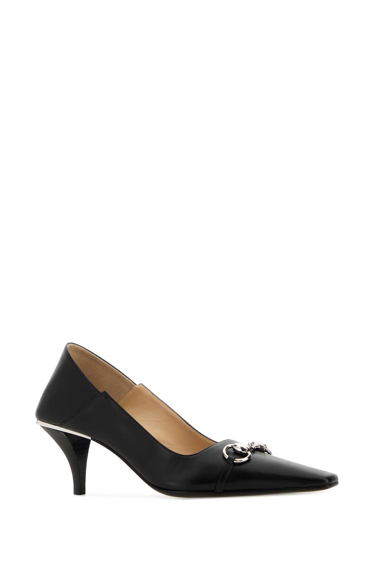 Gucci Women Black Leather Pumps