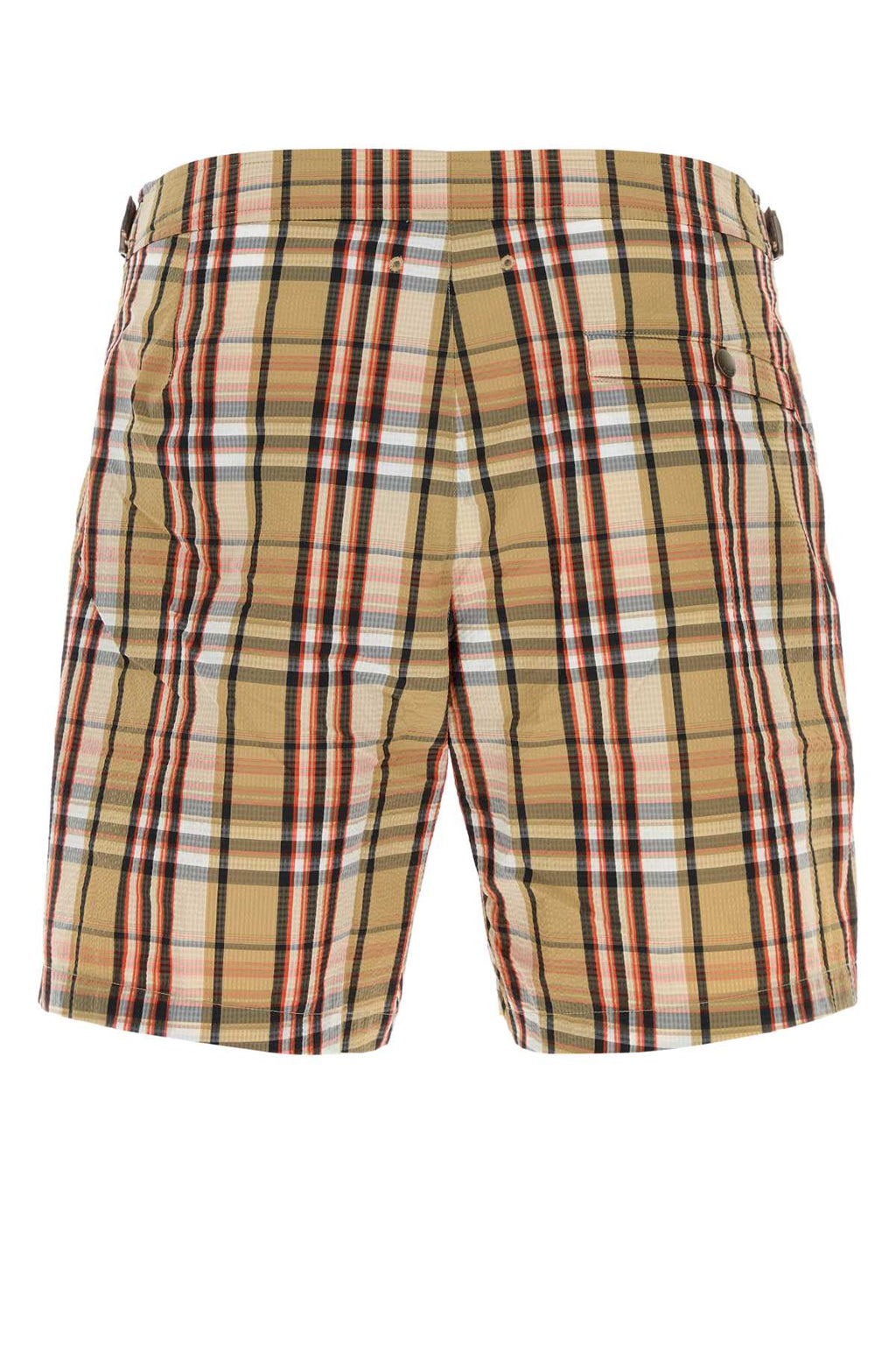 Burberry Men Printed Seersucker Swimming Shorts