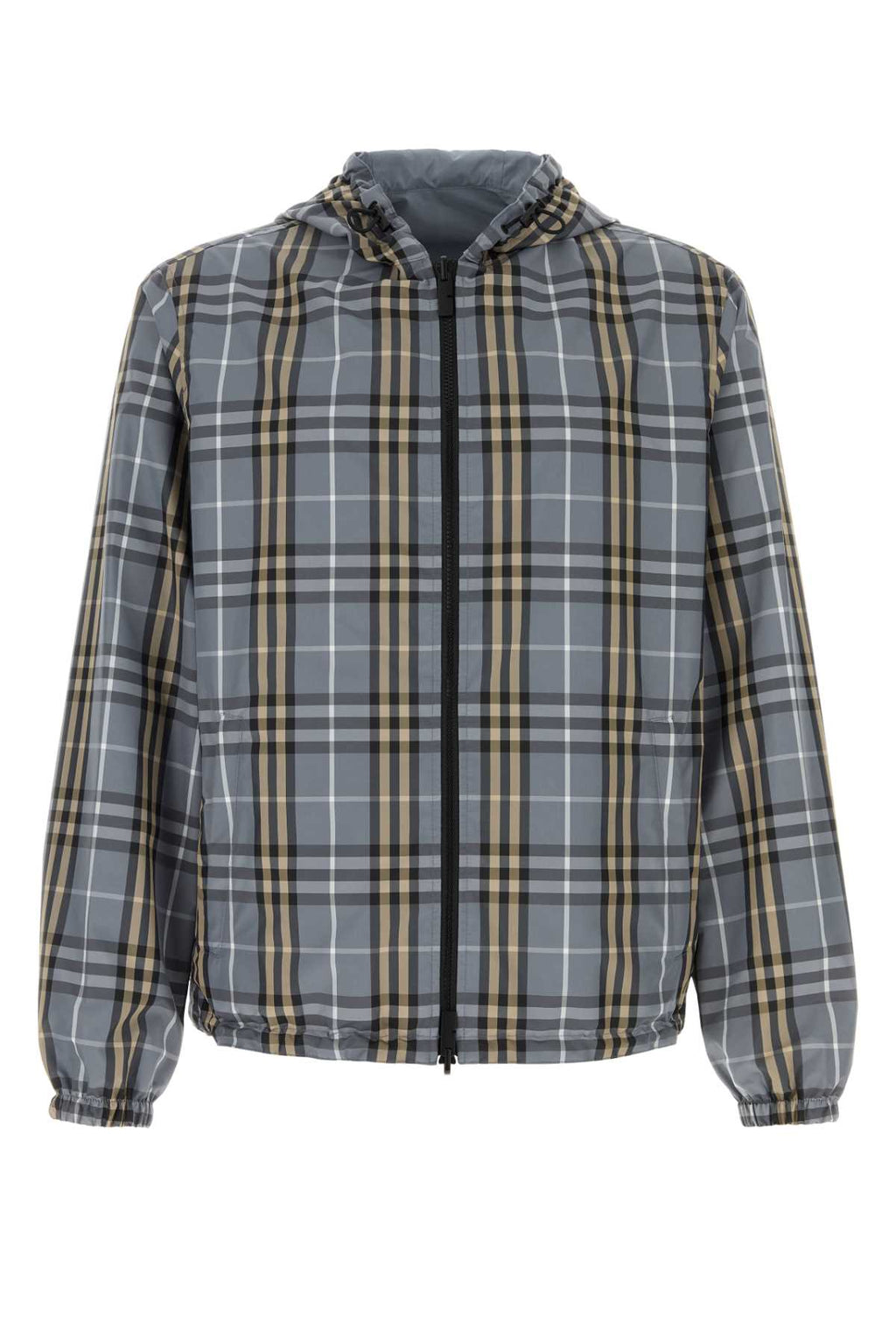 Burberry Men Embroidered Polyester Reversible Jacket