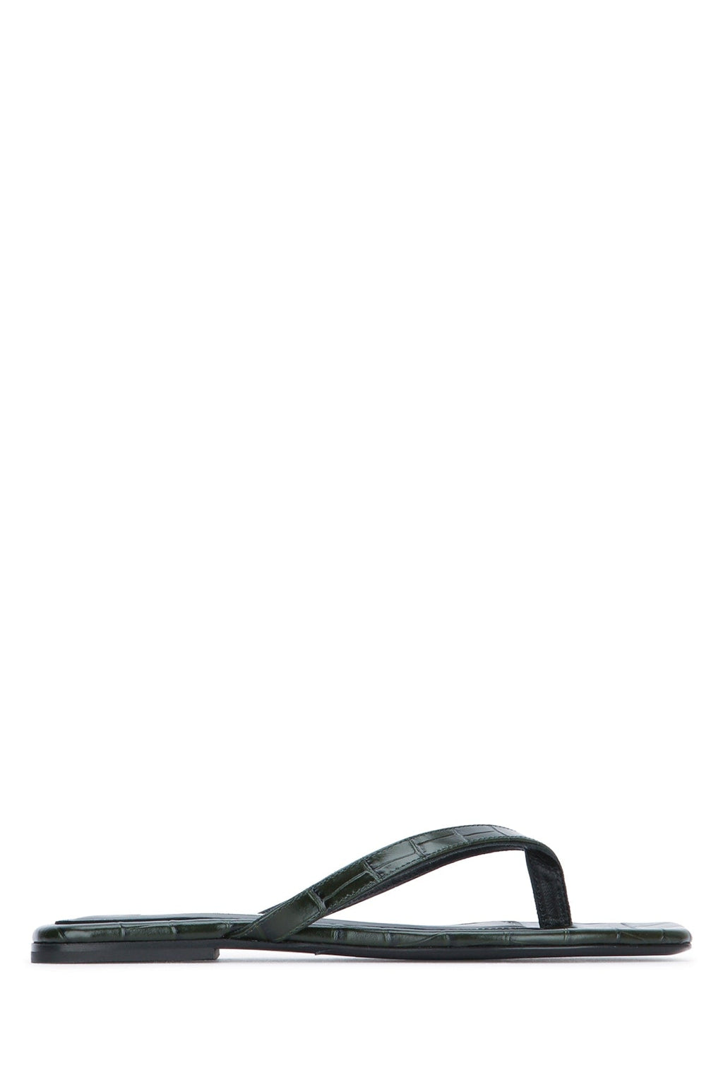 Toteme Women Croco-Embossed Flip Flops