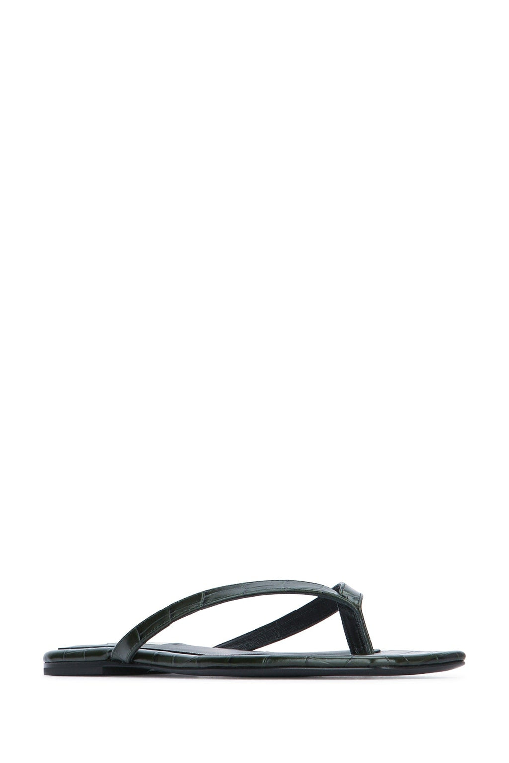 Toteme Women Croco-Embossed Flip Flops