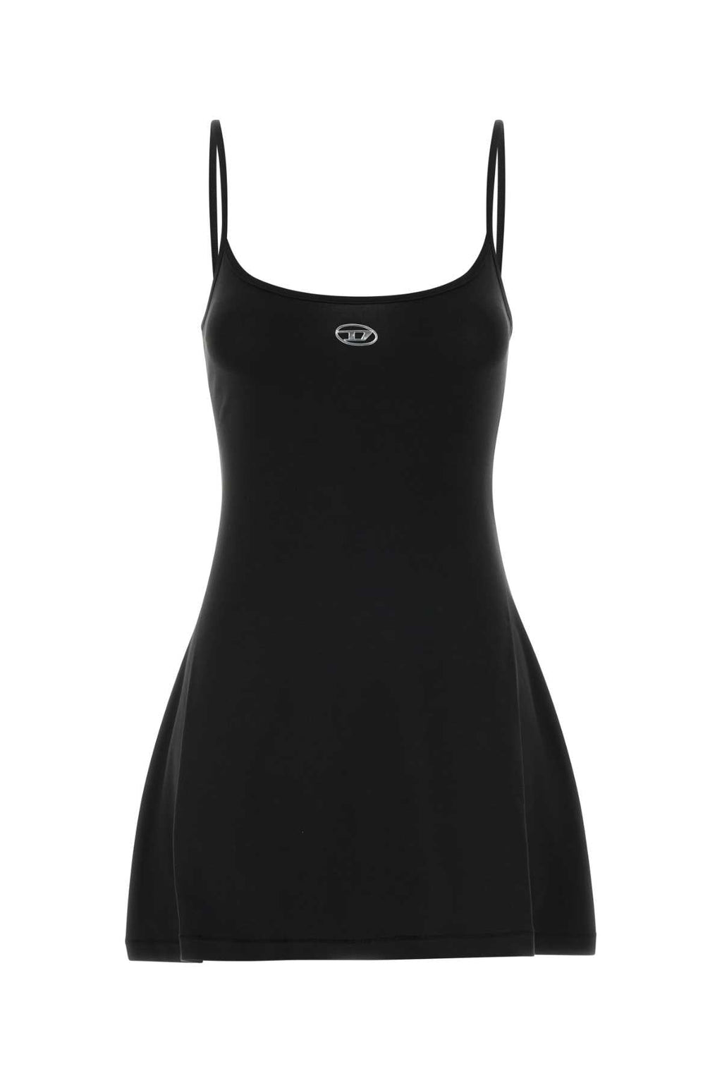 Diesel Women Black Jersey Stretch Mini Dress