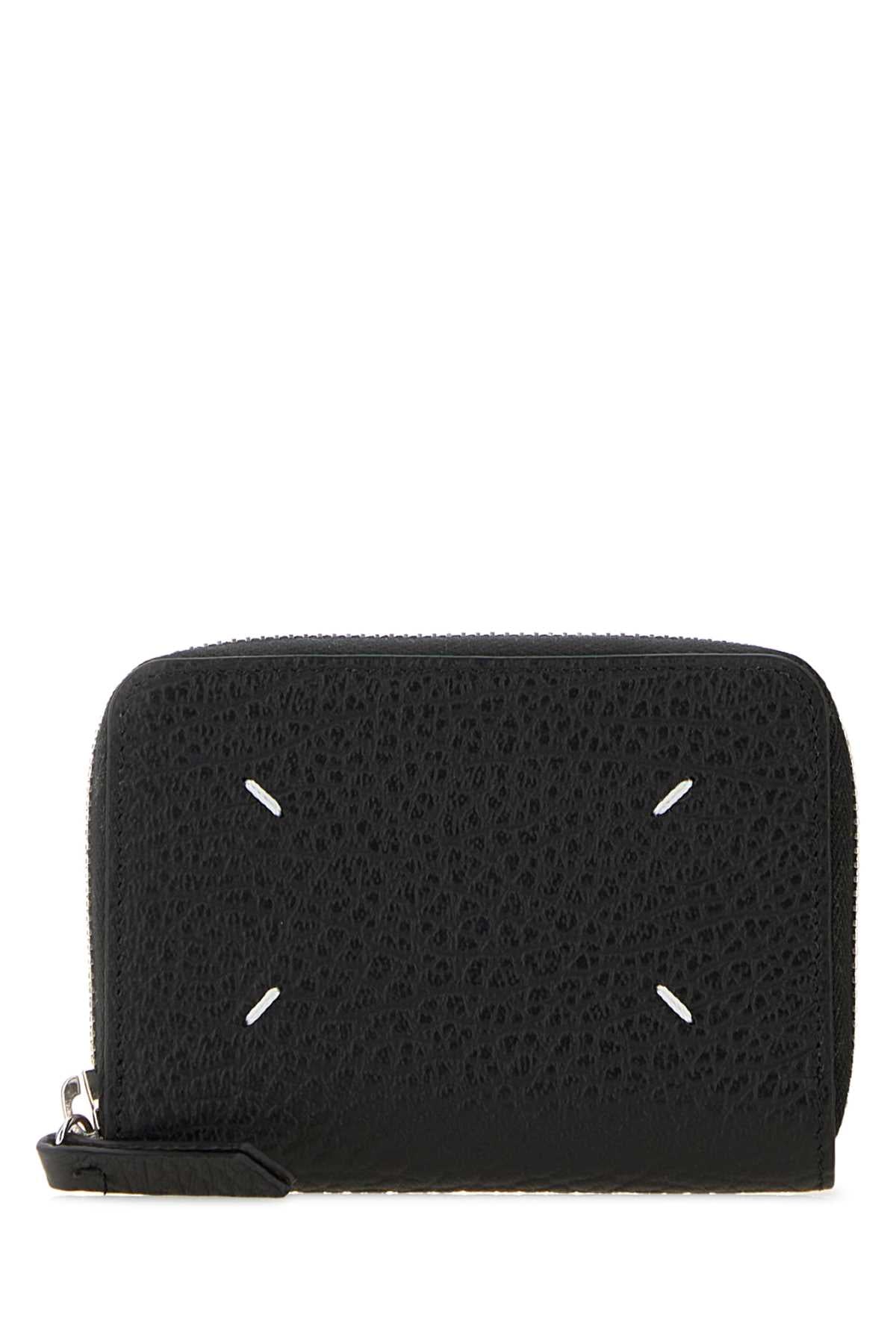 Maison Margiela Women Black Leather Wallet