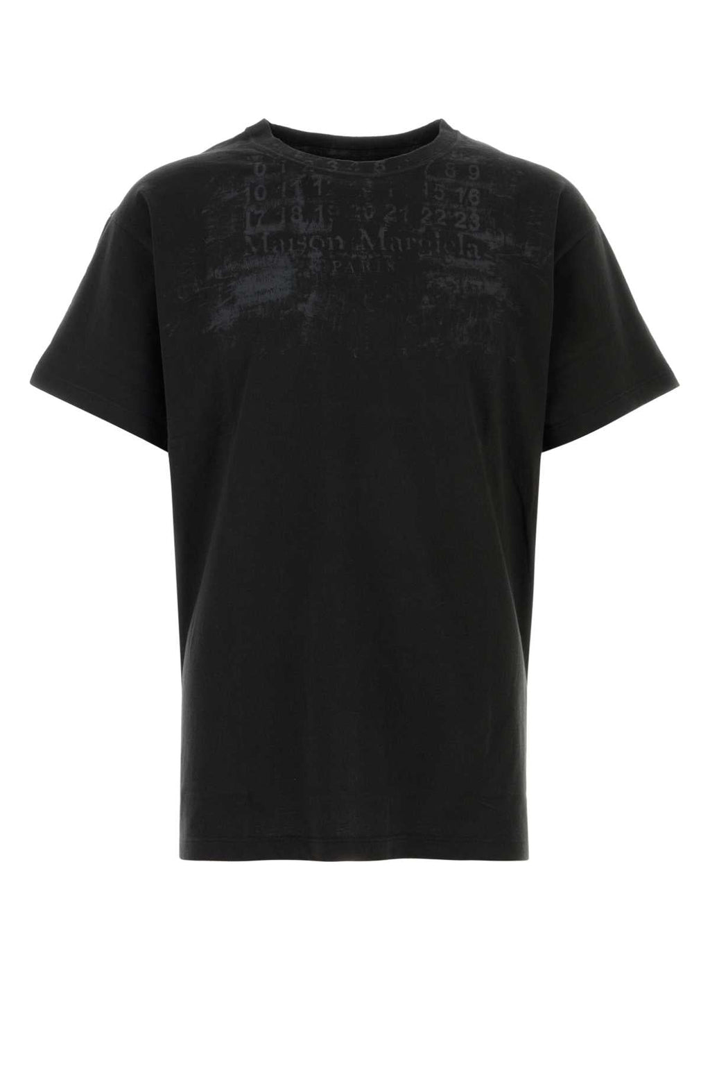 Maison Margiela Men Black Cotton T-Shirt