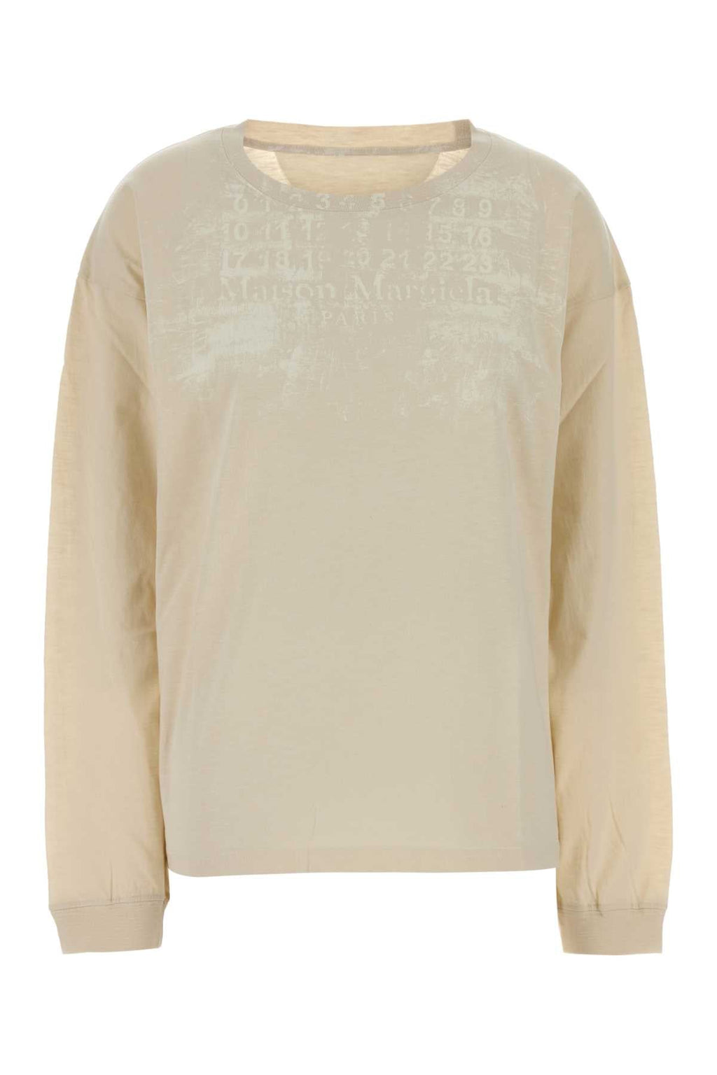 Maison Margiela Women Sand Cotton T-Shirt