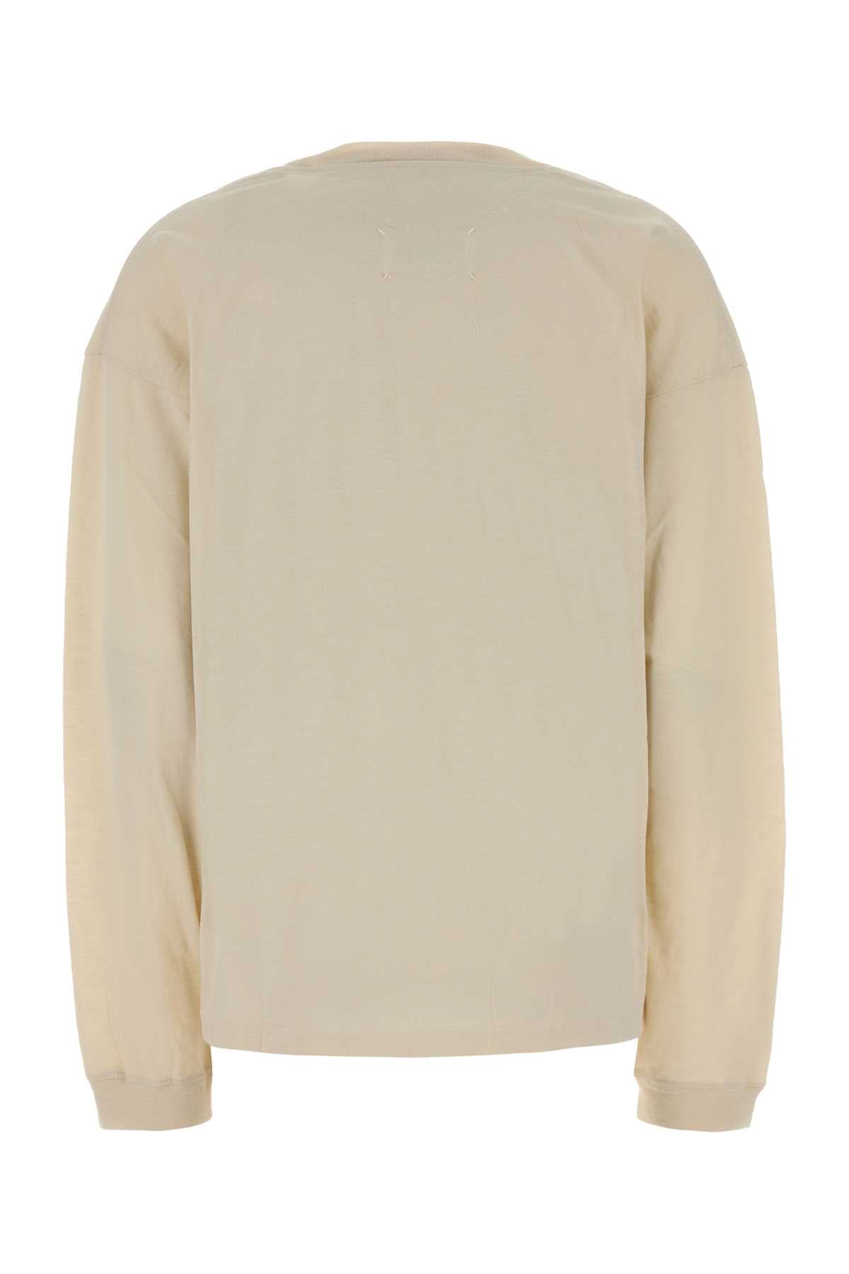Maison Margiela Women Sand Cotton T-Shirt