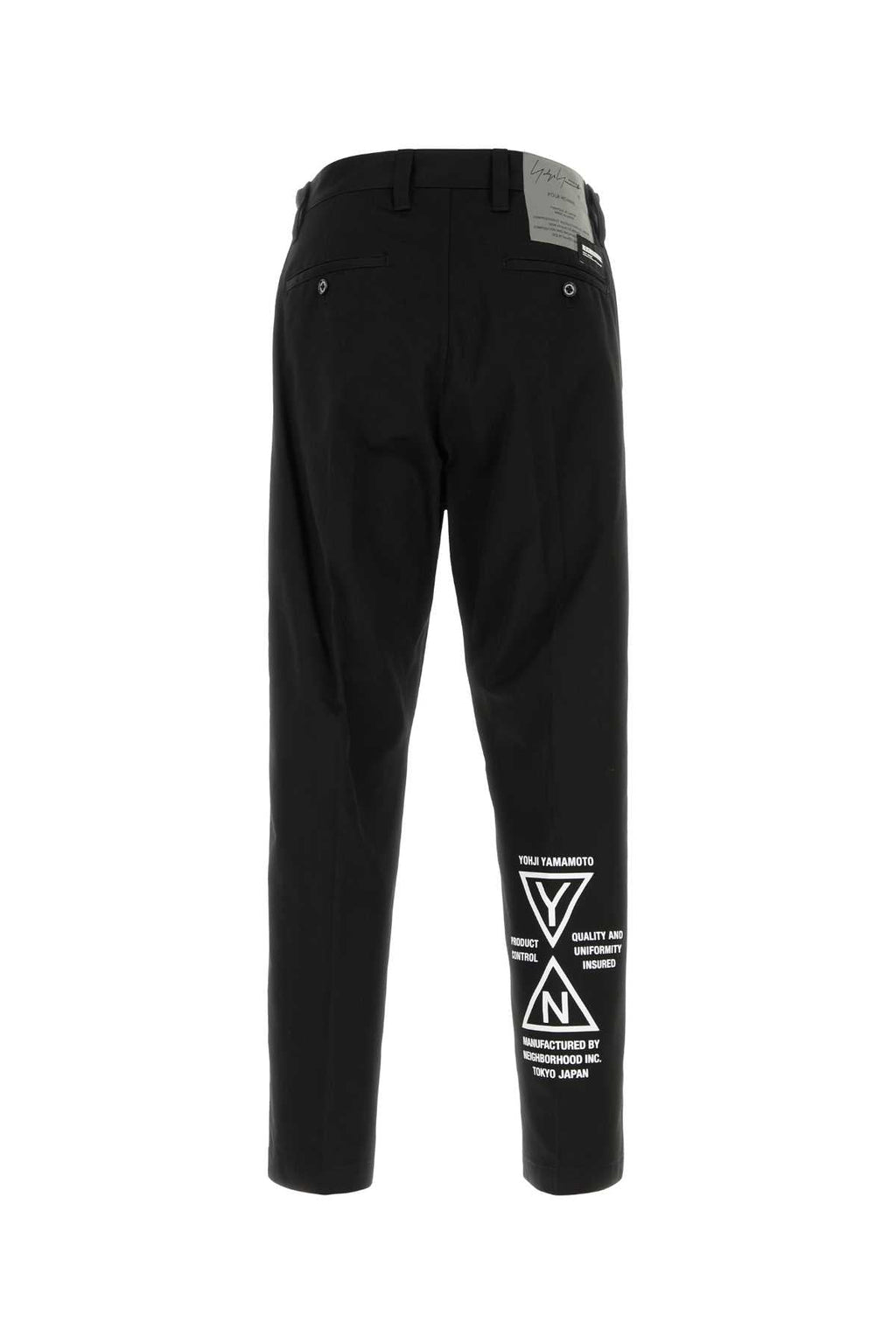 Yohji Yamamoto Men Black Jacquard Pant