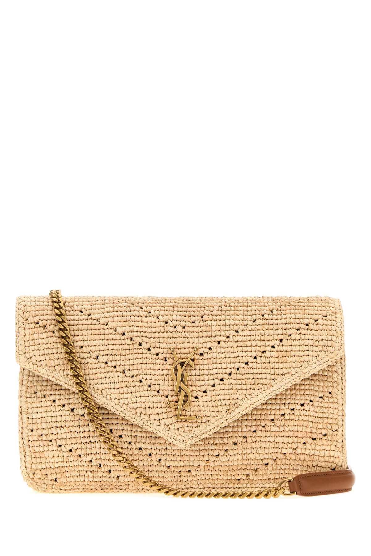 Saint Laurent Women Raffia Loulou Shoulder Bag