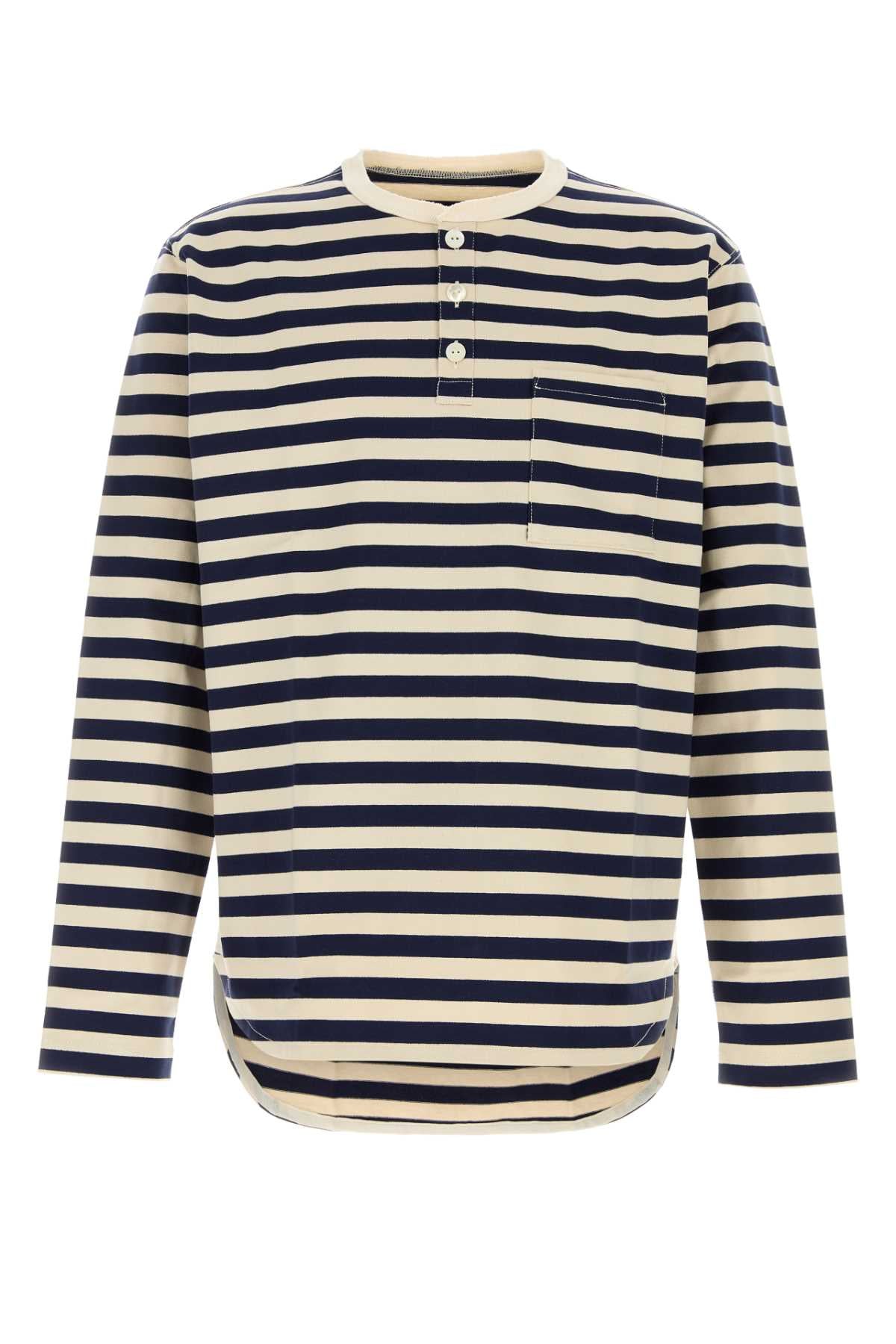Junya Watanabe Men Embroidered Cotton Oversize T-Shirt
