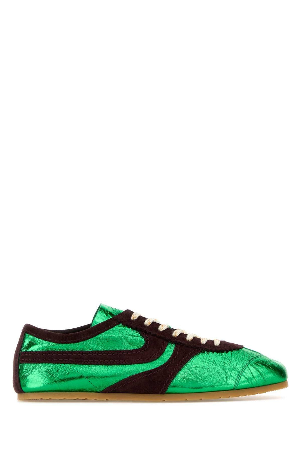 Dries Van Noten Women Two-Tone Leather And Suede Sneakers