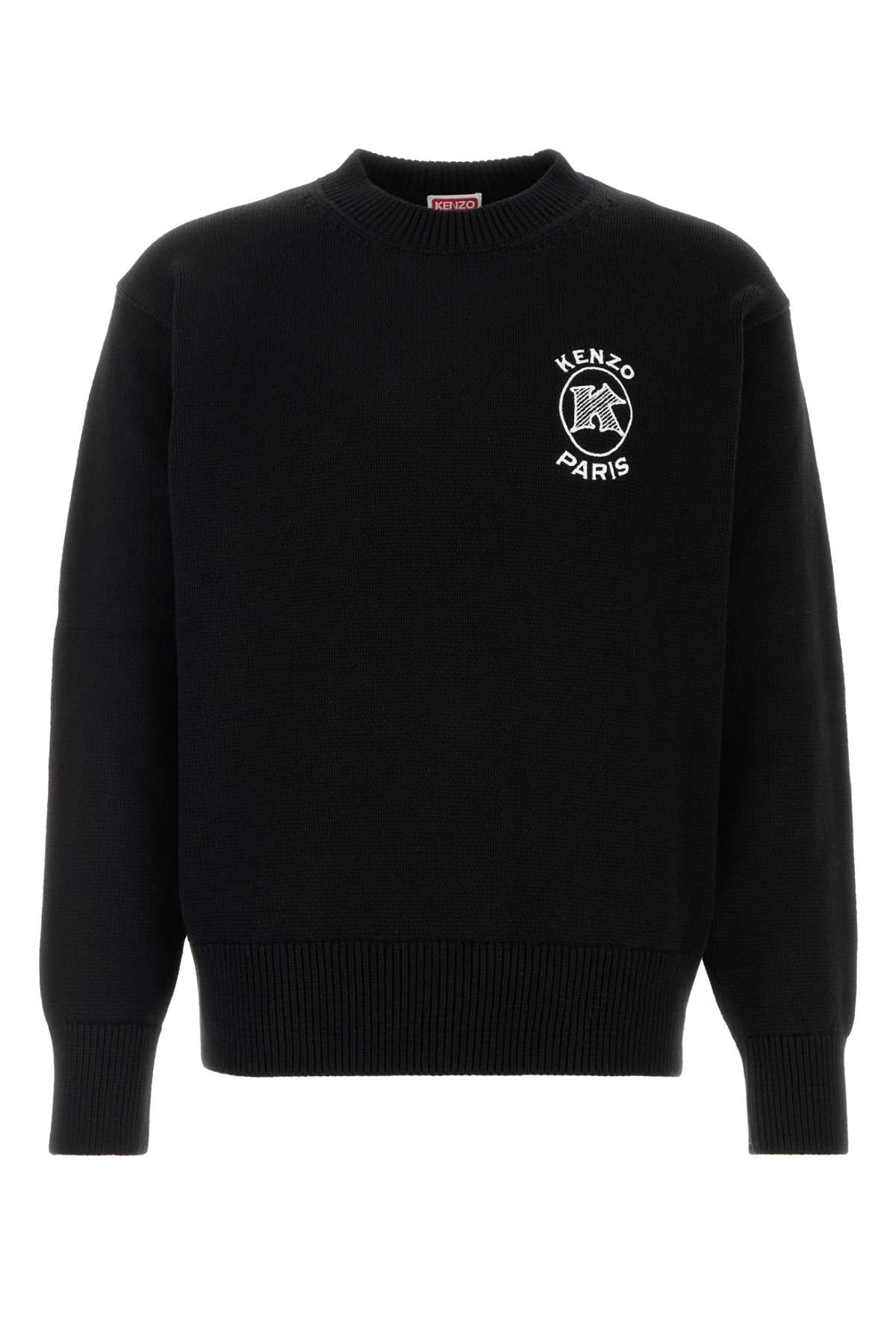 Kenzo Men Black Cotton Sweater