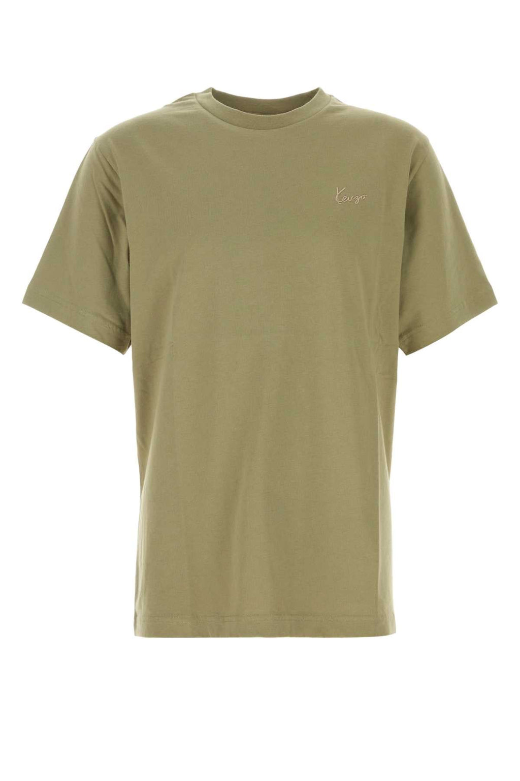 Kenzo Men Olive Green Cotton T-Shirt