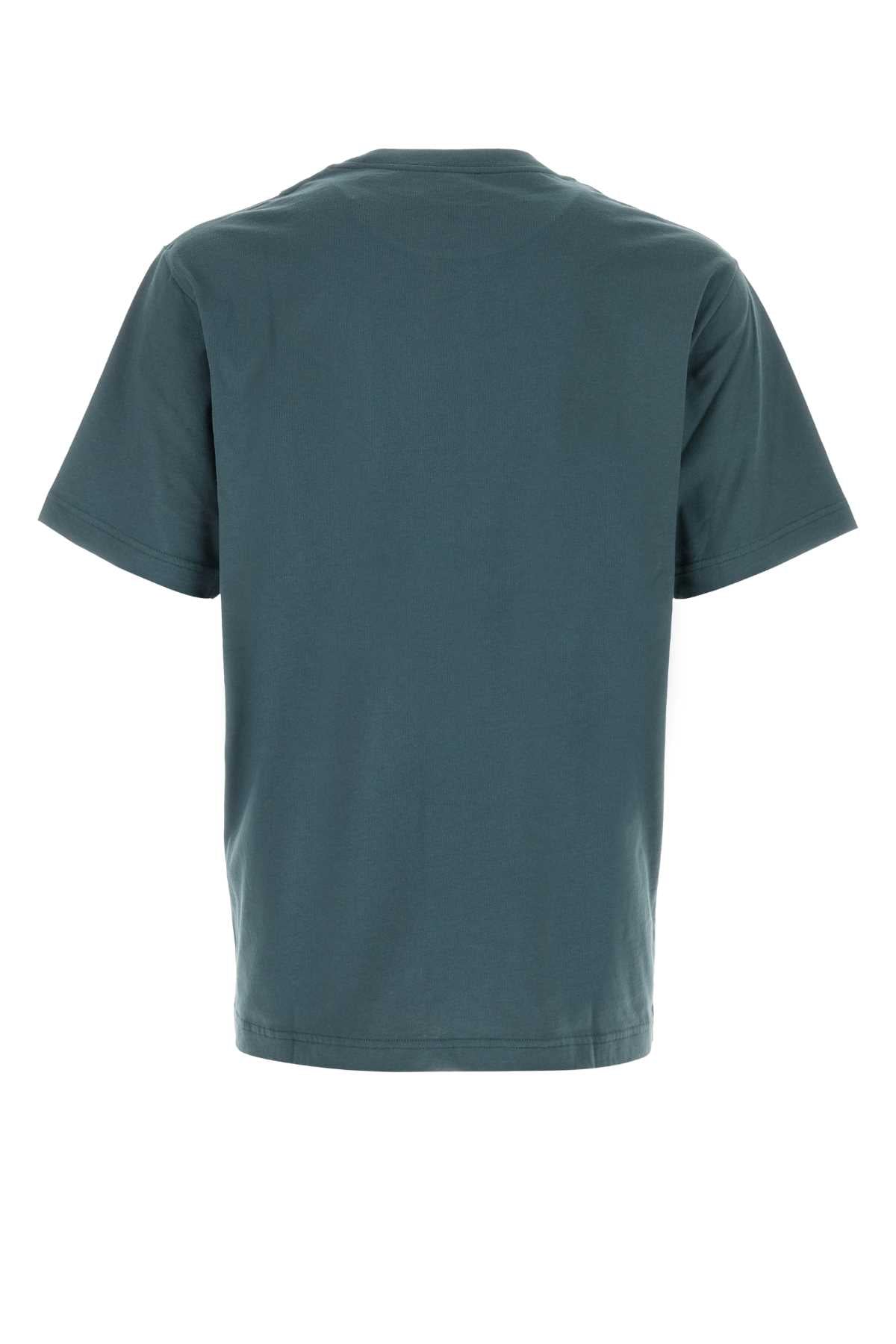 Kenzo Men Air Force Blue Cotton T-Shirt