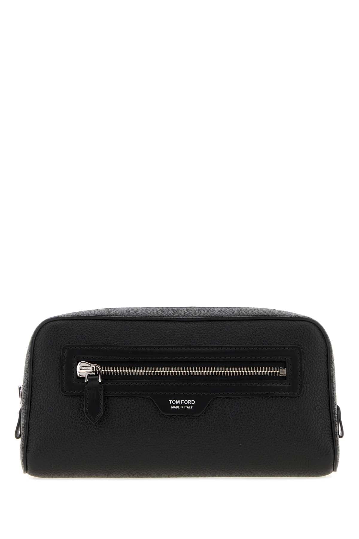 Tom Ford Men Black Leather Beauty Case
