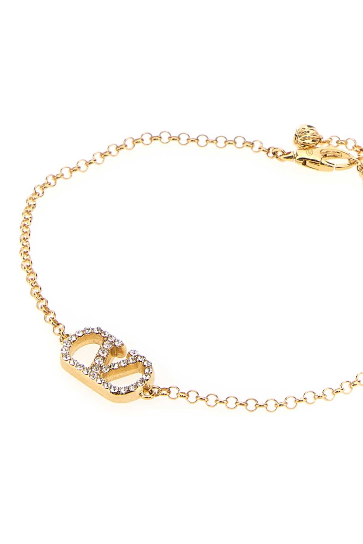 Valentino Garavani Women Gold Metal Vlogo Signature Bracelet