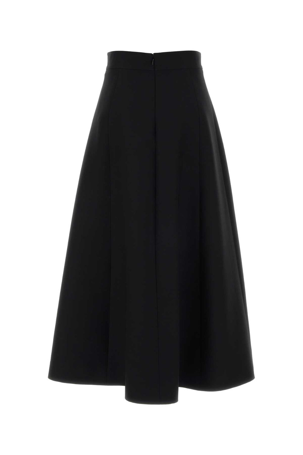 Valentino Garavani Women Black Crepe Couture Skirt