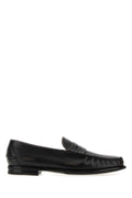 Prada Men Black Leather Loafers