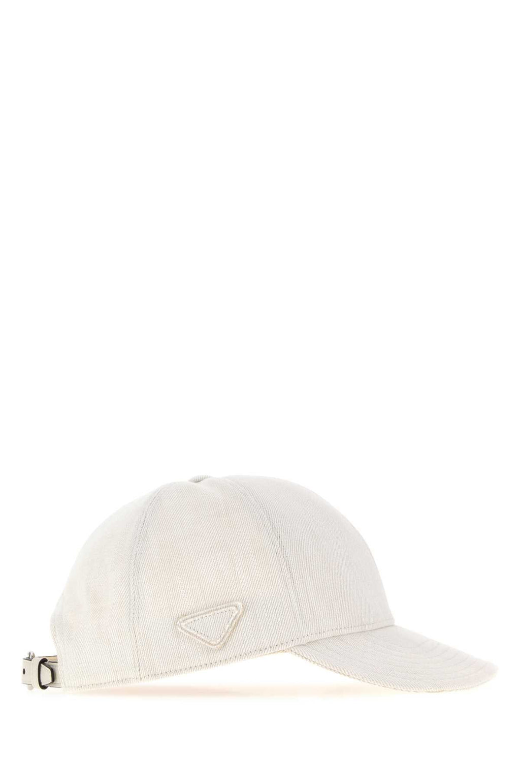Prada Men Chalk Denim Baseball Cap