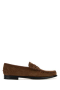 Prada Men Brown Suede Loafers