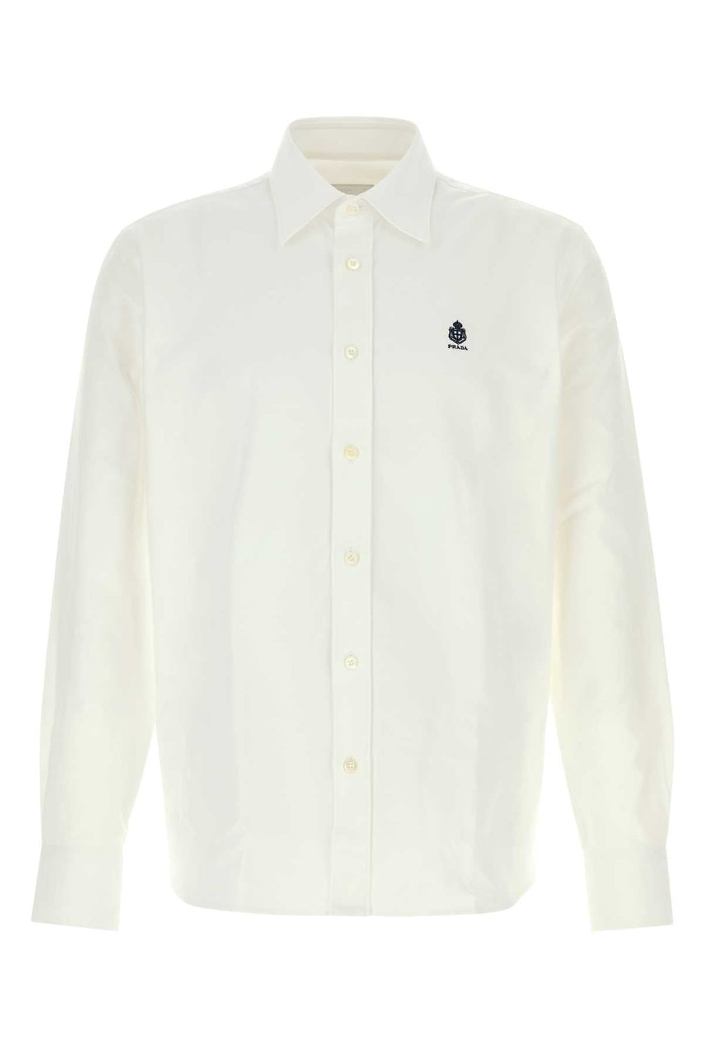 Prada Men White Oxford Shirt