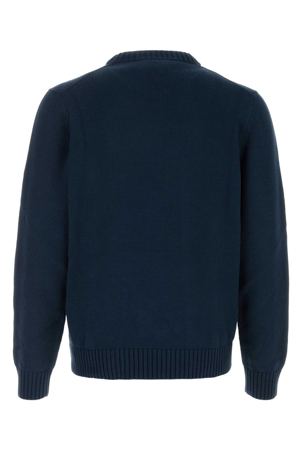 Prada Men Navy Blue Cotton Sweater