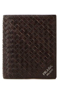 Prada Men Brown Leather Wallet