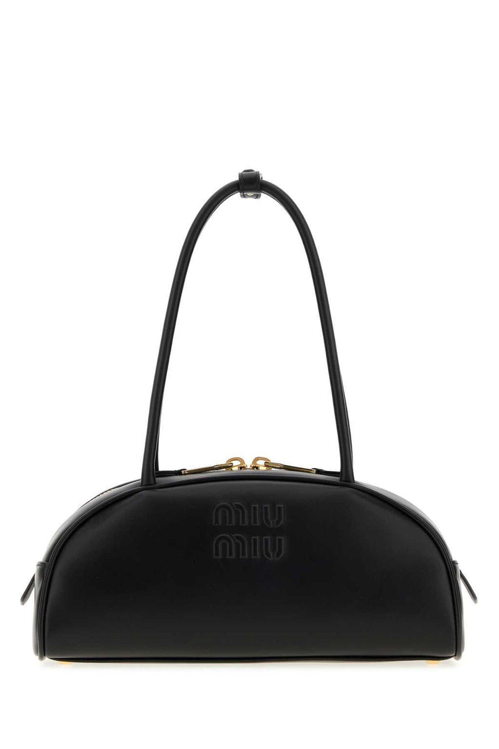 Miu Miu Women Black Leather Beau Shoulder Bag