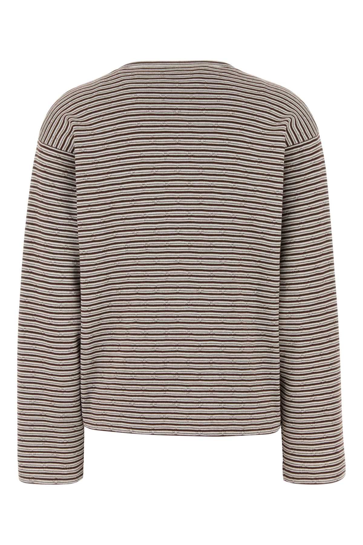 Miu Miu Women Embroidered Cotton Blend Oversize T-Shirt