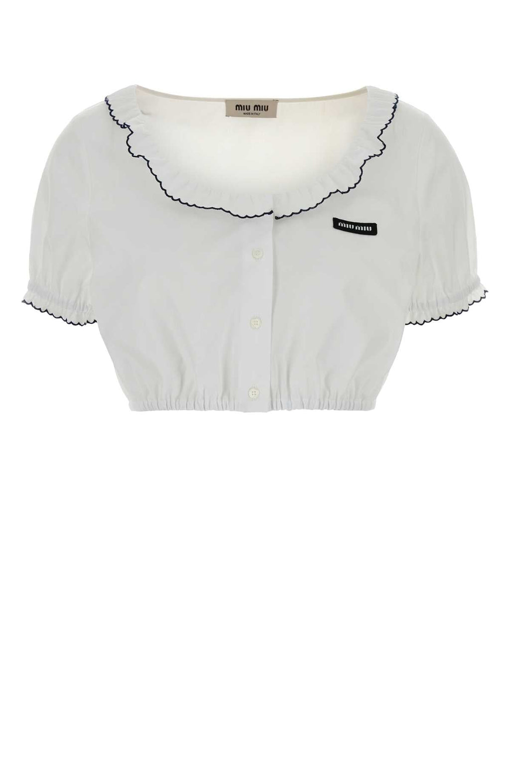 Miu Miu Women White Poplin Top