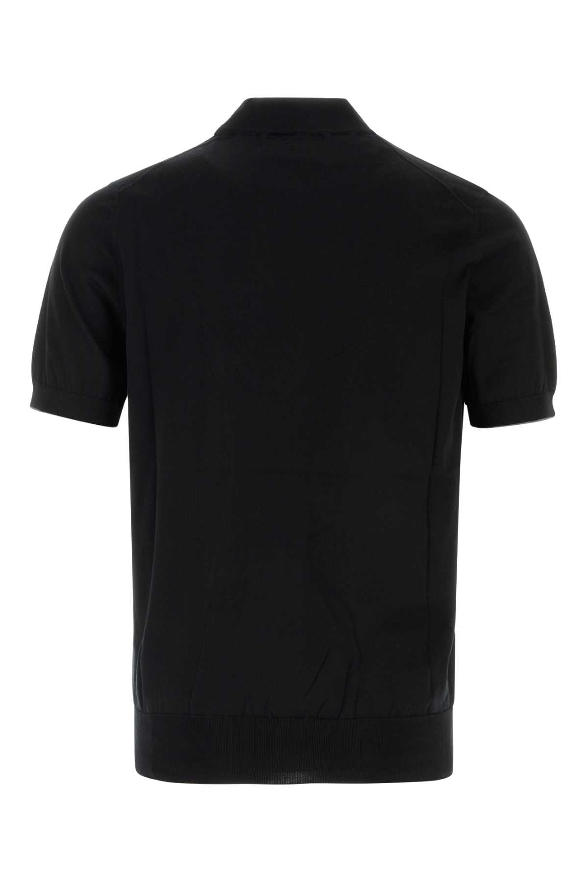 Brunello Cucinelli Men Black Knit T-Shirt