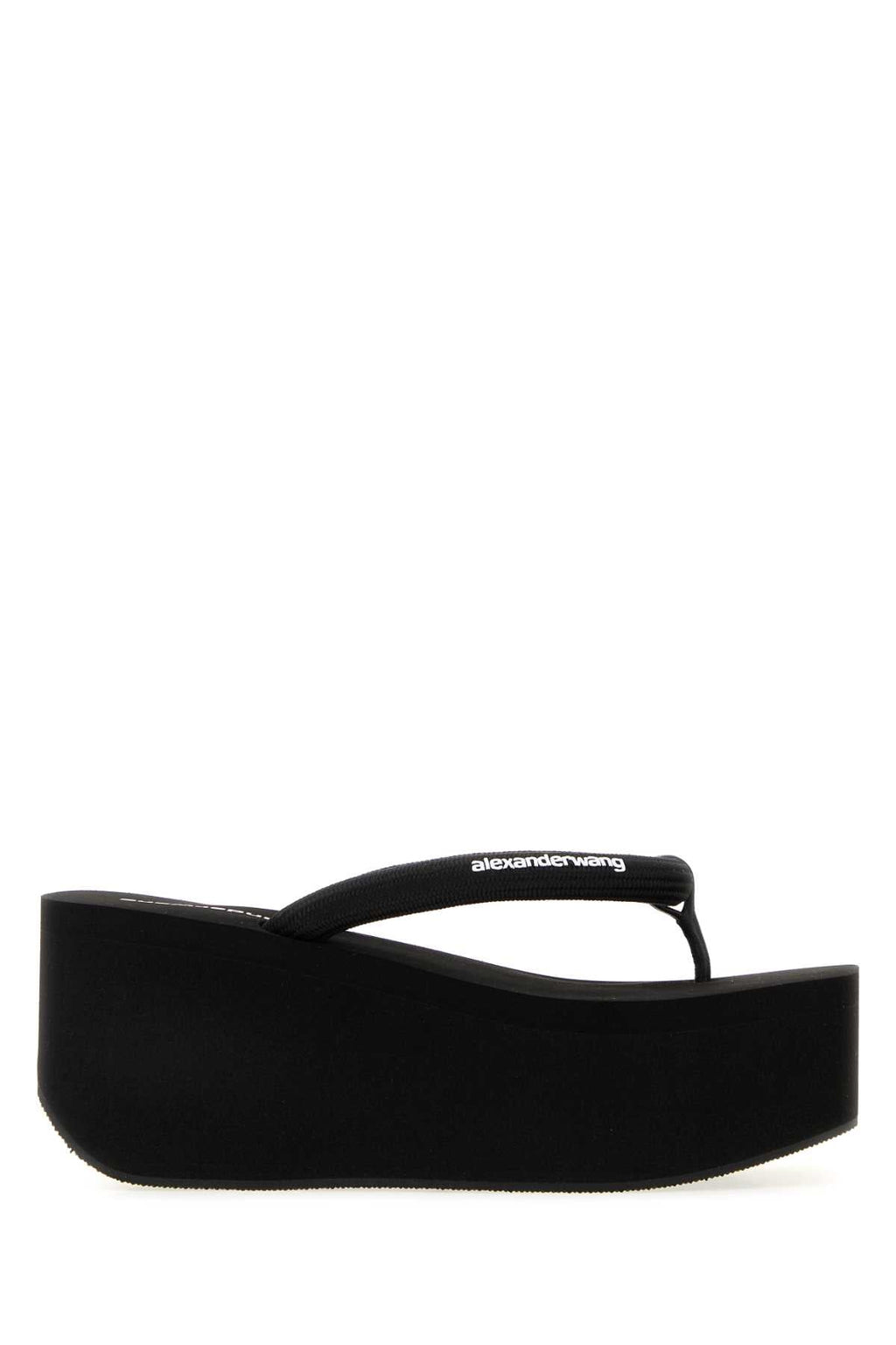 Alexander Wang Women Black Fabric Jenna Thong Slippers