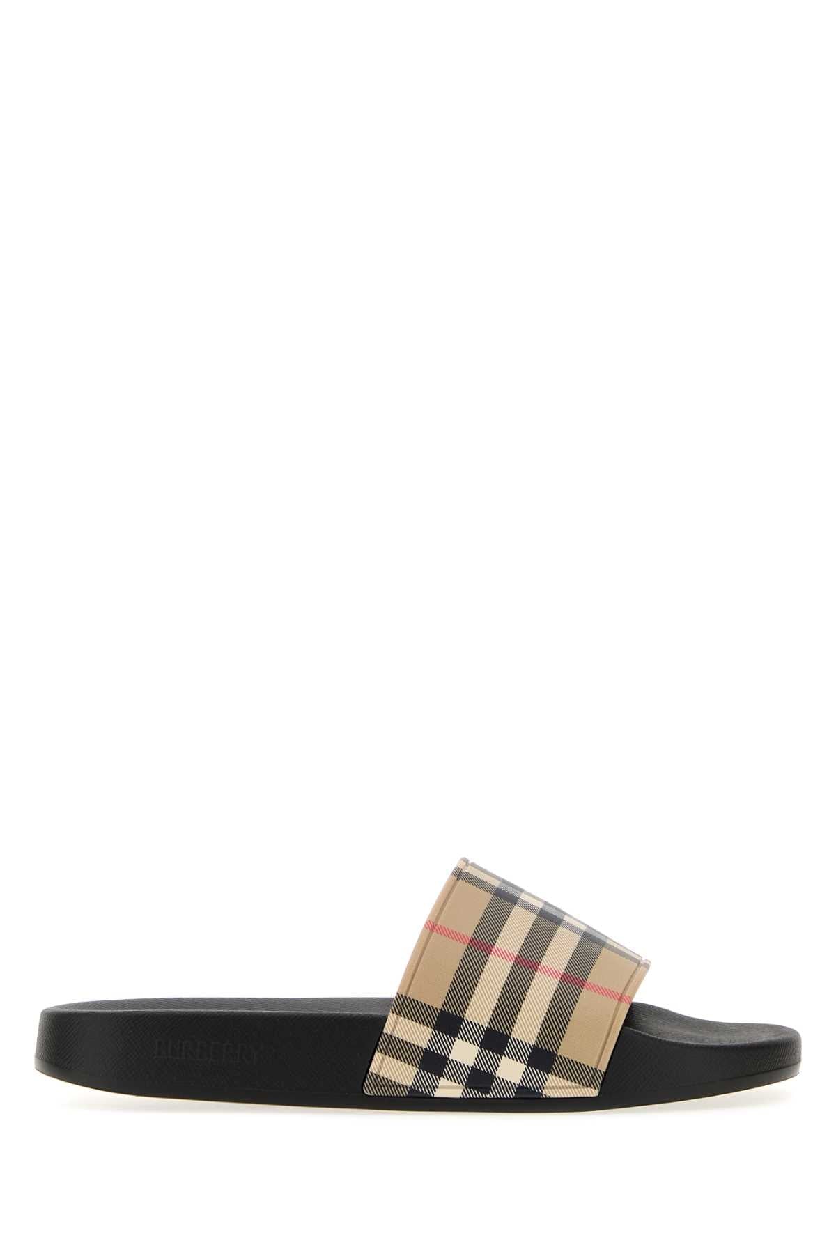 Burberry Women Printed Rubber Slippers