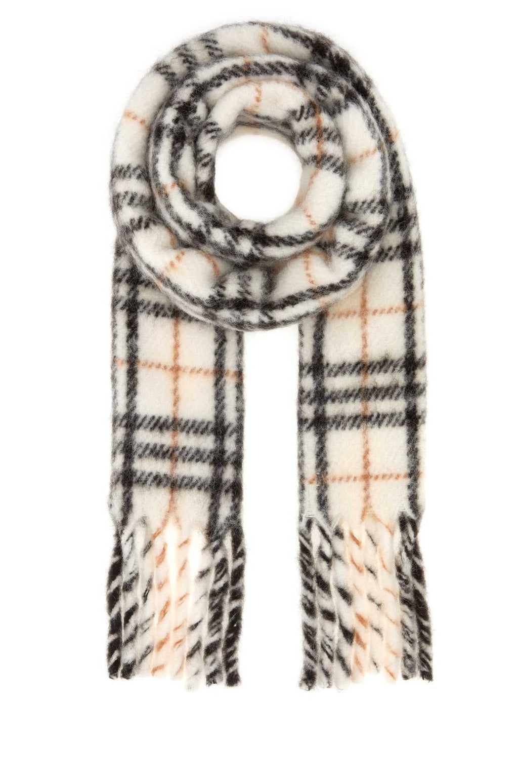 Burberry Unisex Embroidered Alpaca Blend Scarf