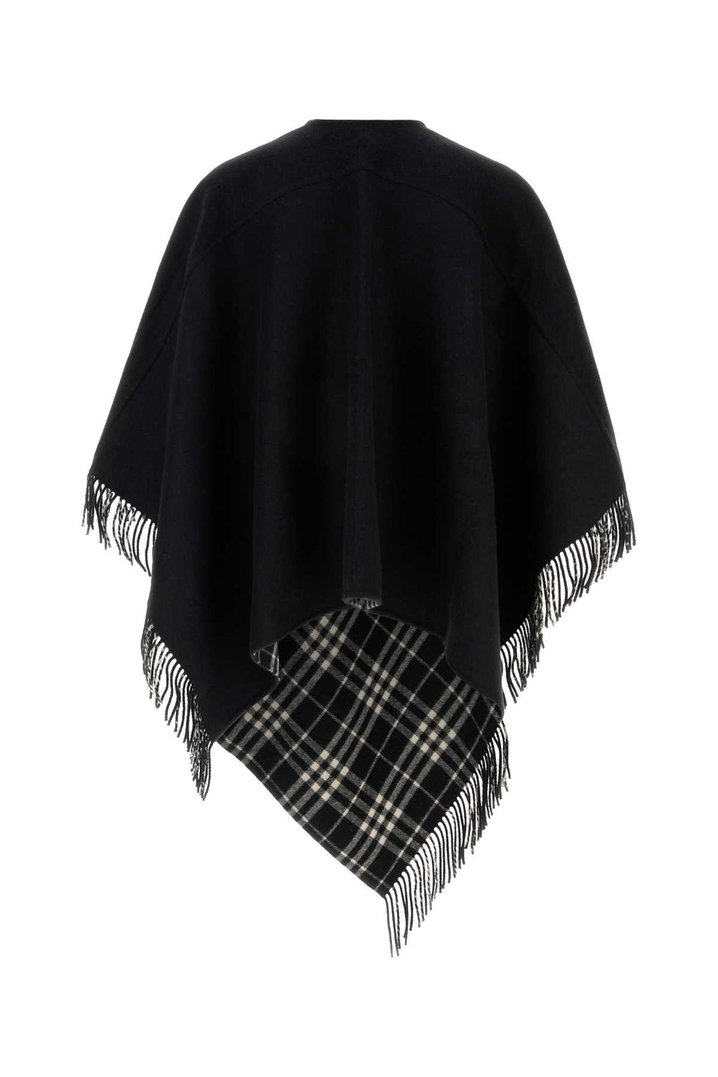 Burberry Unisex Black Wool Cape