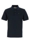 Burberry Men Navy Blue Piquet Polo Shirt