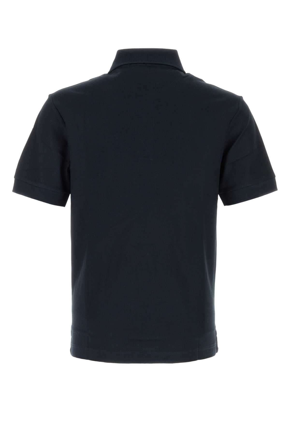 Burberry Men Navy Blue Piquet Polo Shirt