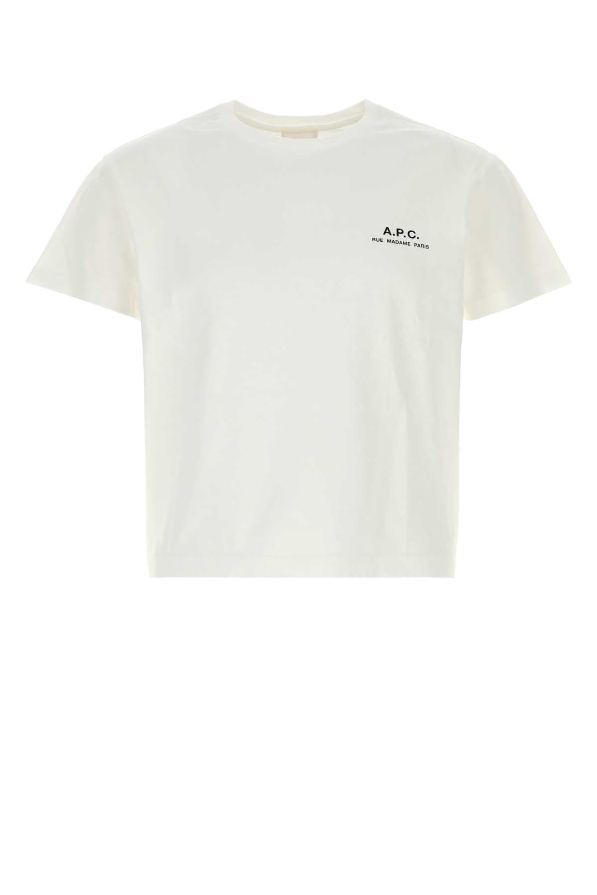 A.P.C. Unisex White Cotton Aurore T-Shirt