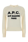 A.P.C. Women Ivory Wool Alissa Sweater