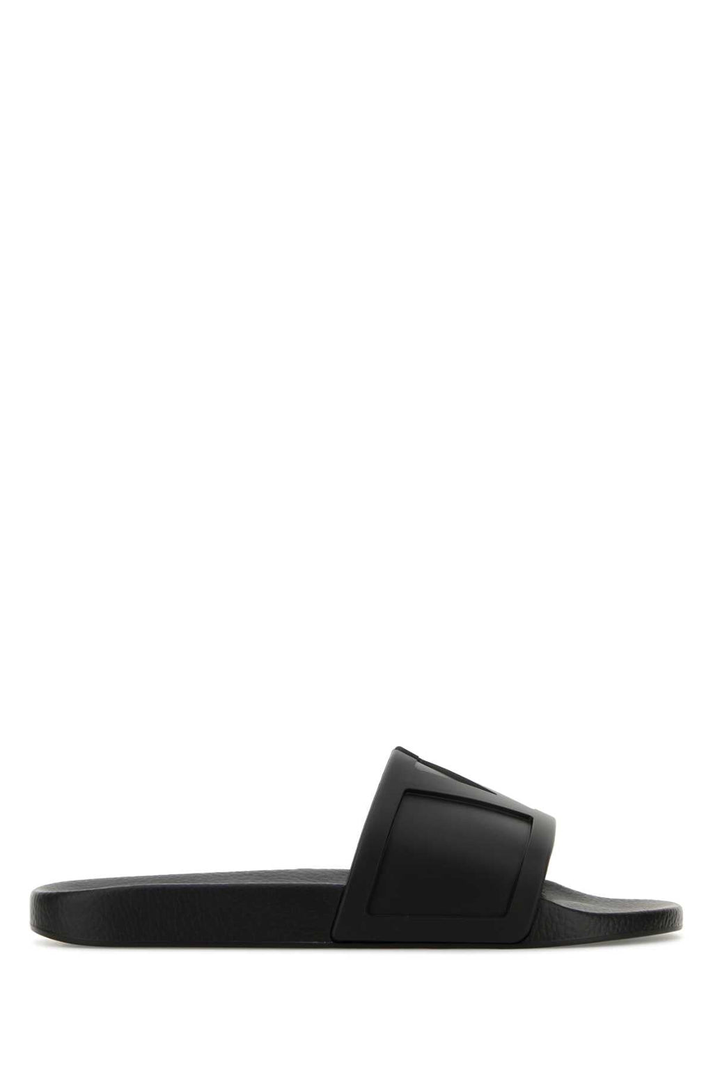 Valentino Garavani Men Black Rubber Viva Superstar Slippers