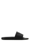 Valentino Garavani Men Black Rubber Viva Superstar Slippers