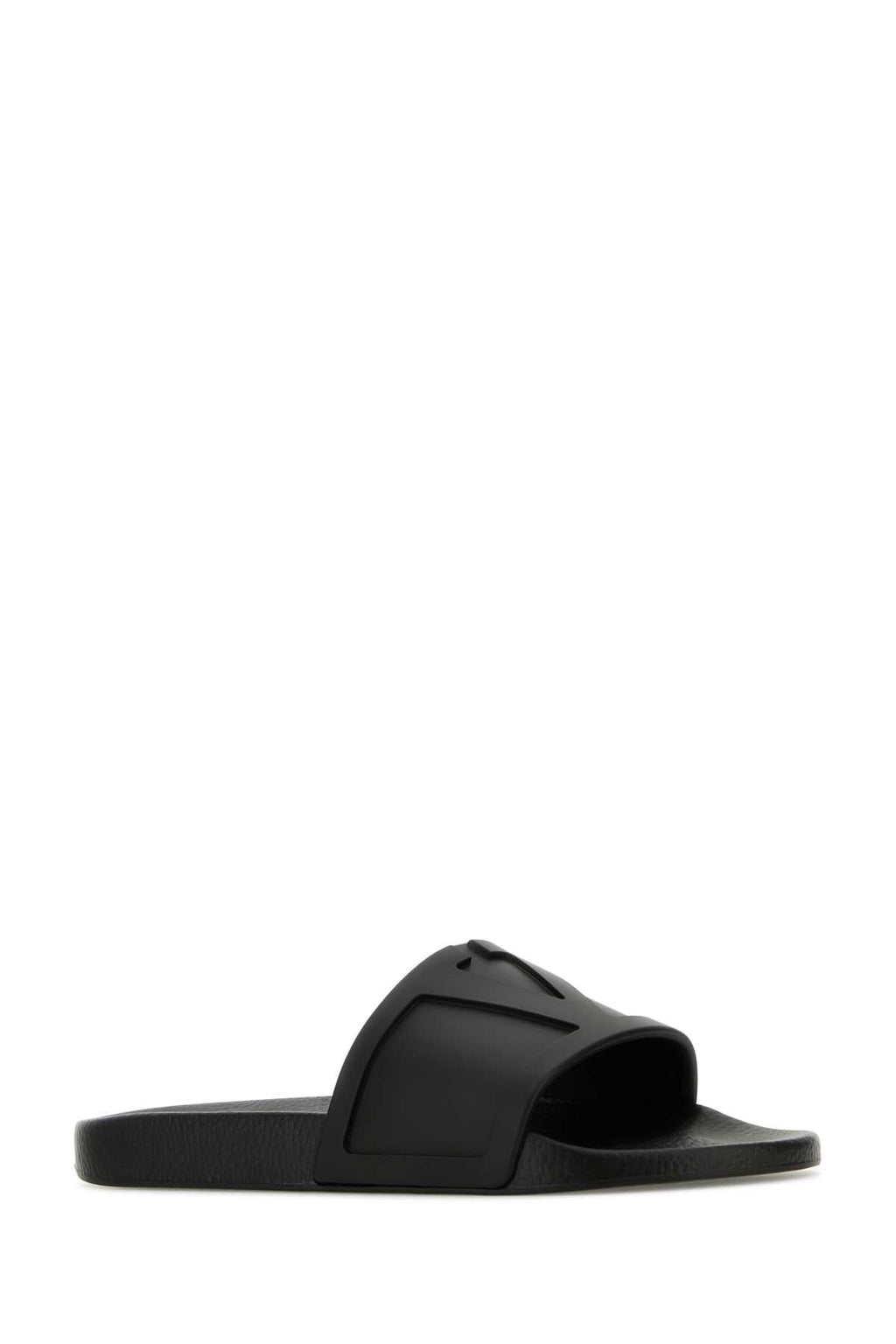 Valentino Garavani Men Black Rubber Viva Superstar Slippers