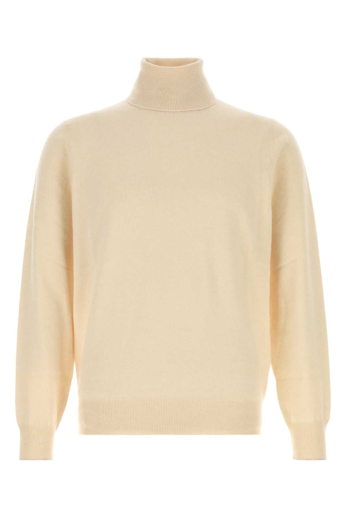 Brunello Cucinelli Men Sand Cashmere Sweater