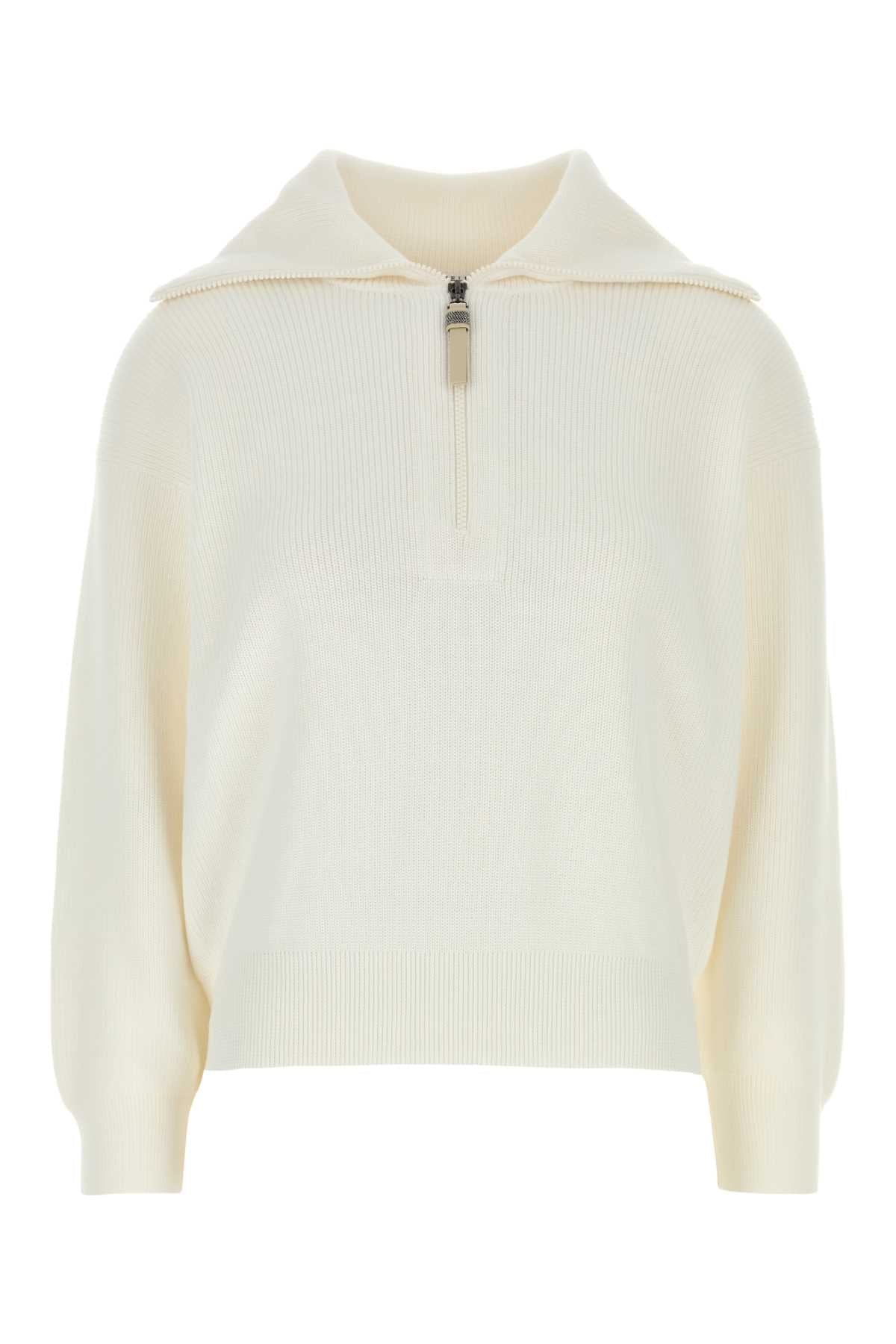 Brunello Cucinelli Women White Cotton Sweater